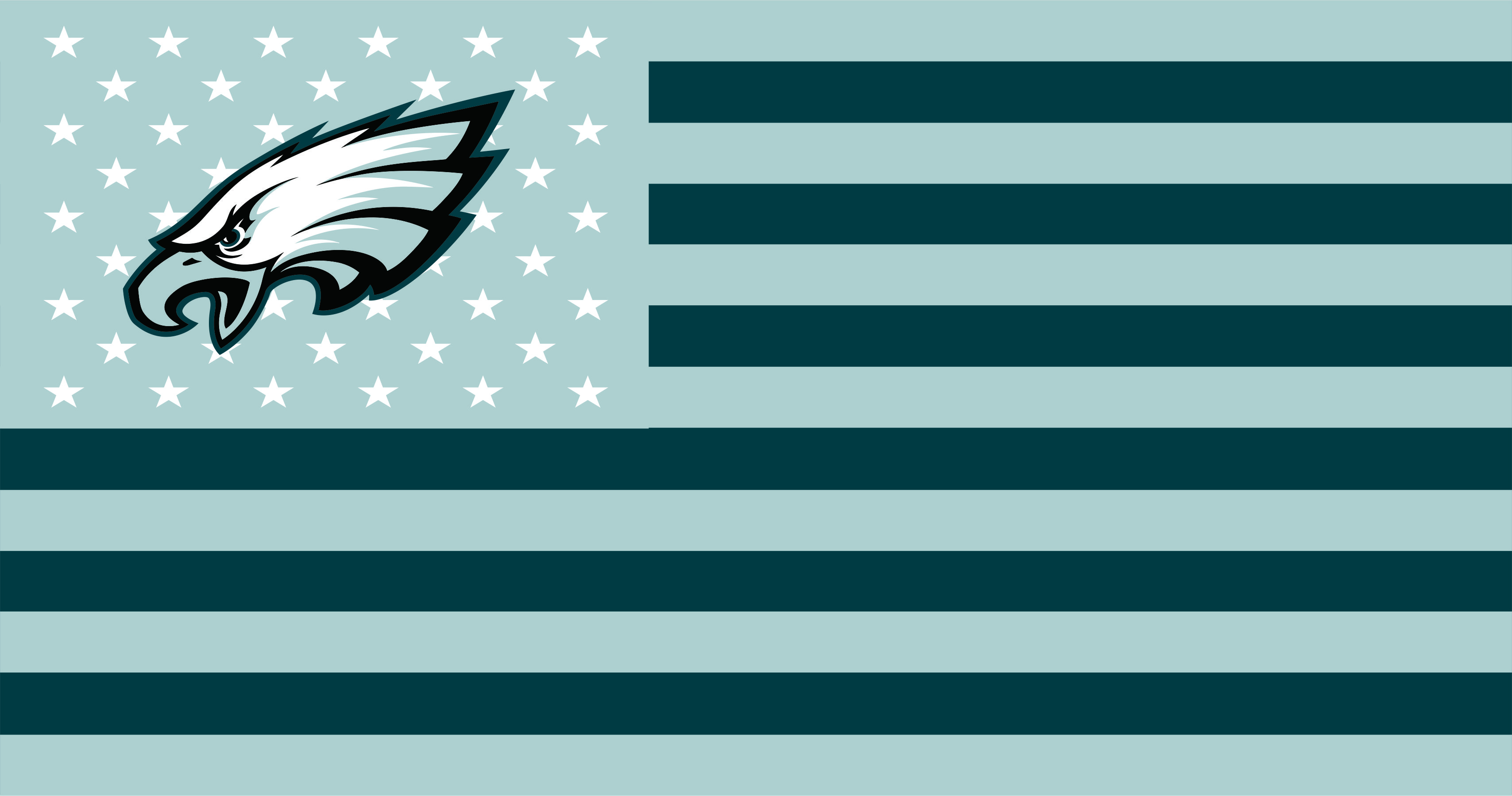 Philadelphia Eagles Flag001 logo iron on paper